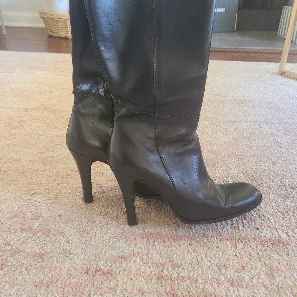 Leather J. Crew Boots